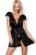 Obsessive 846-PEI-1 peignoir - сексуальный пеньюар с кружевом, L/XL (чёрный) Obsessive 846-PEI-1 peignoir - сексуальный пеньюар с кружевом, L/XL (чёрный)
