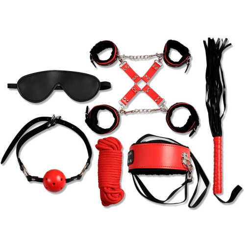 БДСМ набор Secret Play Secret Pleasure Red & Black Collection Bondage Kit