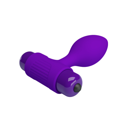 Pretty Love Vibro Butt Plug - Анальная пробка с вибропулей, 8.6х2.7 (фиолетовая)