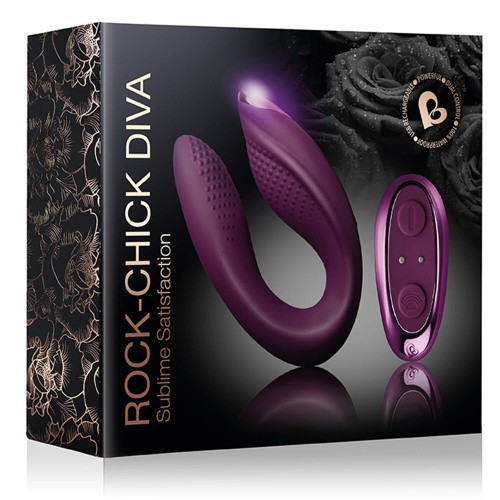 Rocks Off Rock Chick Diva - Вібратор для клітора та точки G, 11х3.4 см., (фіолетовий) - купити в Києві, Україні