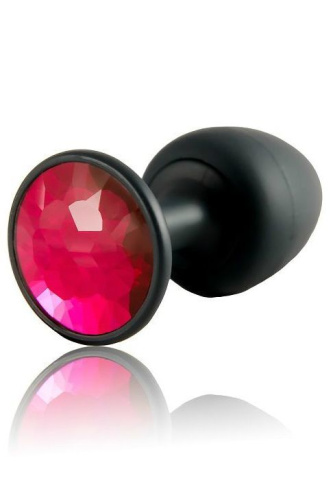 Dorcel Geisha Plug Ruby M анальная пробка со смещенным центром тяжести и кристаллом, 8х3.2 см (красный)