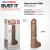 Кончающий фаллоимитатор Doc Johnson The Realistic Cock ULTRASKYN Squirting 9,5 Inch, 21,6 см
