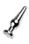 TOYFA Metal Silver anal plug - серебристая анальная пробка с кристаллом, 9х4 см (прозрачный) TOYFA Metal Silver anal plug - серебристая анальная пробка с кристаллом, 9х4 см (прозрачный)