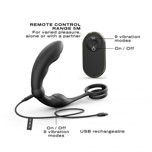 Dorcel P- Ring - Эрекционное кольцо со стимулятором простаты, 9 см