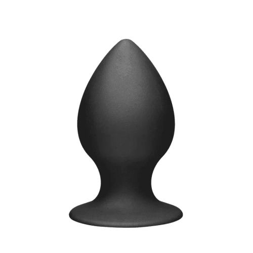 Tom of Finland Large Silicone Anal Plug - Анальная пробка с присоской, 11.5 см (черный)