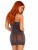Leg Avenue-Shimmer Sheer rhinestone tube dress Black/Silver - Блискуча чорна сукня, OS - купити в Києві, Україні