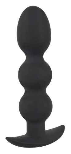 Orion Black Velvets Heavy Beads - Анальна пробка, 13,3х3,2 см (чорний) - купити в Києві, Україні