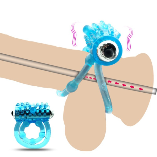 Lumino Play Vibrating Penis Ring - виброкольцо, 5х2.5 см (голубой)