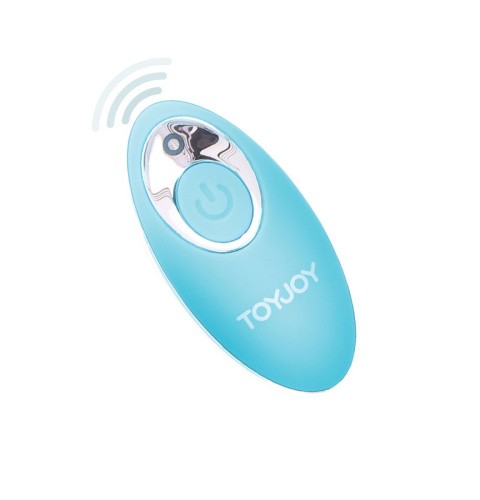 TOYJOY I'm so Eggcited - Виброяйцо с дистанционным пультом управления, 8,9х3.3 см (голубой)