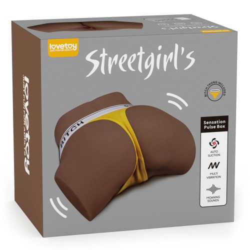 Мастурбатор с вибрацией, всасыванием и звуками LoveToy Streetgirl's 13 Sensation Pulse