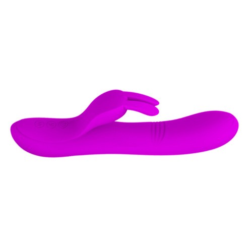 Pretty Love Dylan Vibrator Purple - вибратор кролик с функцией имитирующей стимуляцию пальчиком, 21х3.5 см (фиолетовый)