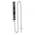 sLash Leather Leash - БДСМ поводок цепочка с петлей, 93 см (чёрный) sLash Leather Leash - БДСМ поводок цепочка с петлей, 93 см (чёрный)