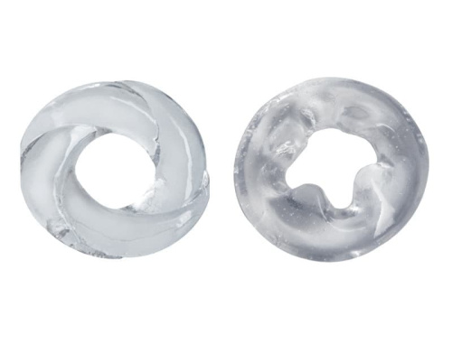 Эрекционные кольца Adam Male Toys™ Cock N Load Cock Rings, Clear