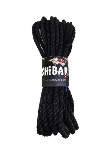 Feral Feelings Shibari Rope - Джутовая веревка для Шибари, 8 м (черная)