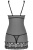 Комплект Obsessive 856-CHE-1 chemise (L/XL)