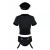 Эротический костюм Obsessive Police set, S/M (черный)