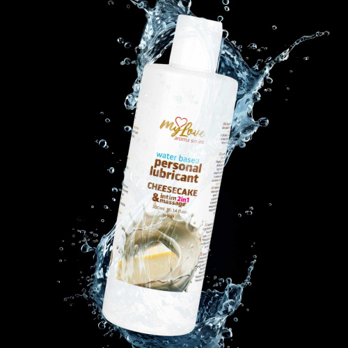 2в1 лубрикант и массажный гель - MyLove Aroma Series Intim&Massage Cheesecake, 300 мл