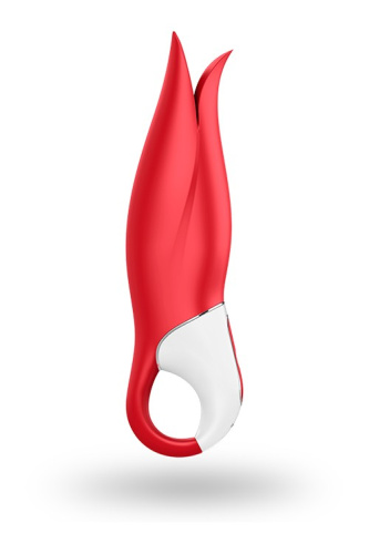 Satisfyer Vibes Power Flower - оригинальный вибромассажер, 19х4.6 см (красный)