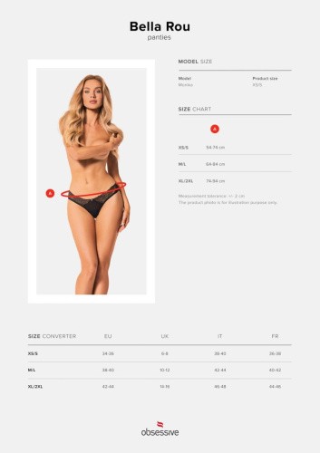 Obsessive Bella Rou panties - Сексуальні жіночі трусики, XL/2XL - купити в Києві, Україні