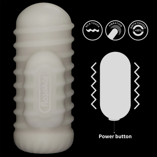 Мастурбатор LoveToy Knights Ring Vibrating Dual Purpose Sleeve-Wavy