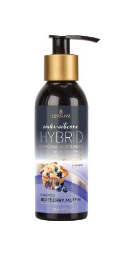 Sensuva Hybrid Blueberry Muffin - Смазка водно-силиконовая для оральных ласк, 125 мл.