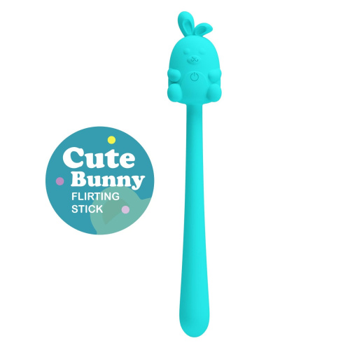 Мини вибратор на палочке Pretty Love Cute Bunny Flirting Stick