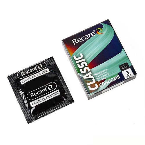 Holographic Recare Classic Condoms, 3 шт - купити в Україні | Секс шоп SEX-SHOP.ua