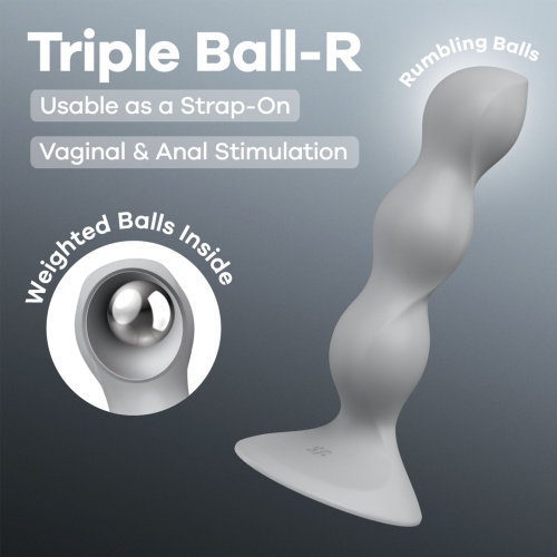 Анальный стимулятор-бусины Satisfyer Triple Ball-R