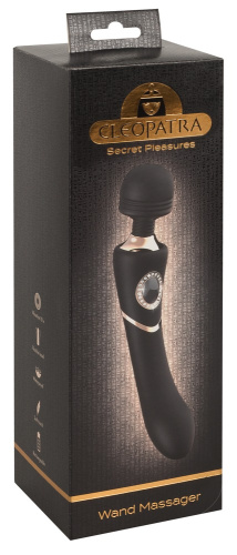 Cleopatra Wand Massager - Універсальний вібромасажер, 24.2х4.3 см (чорний) - купити в Києві, Україні