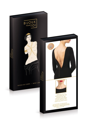 Bijoux Pour Toi Julie Gold - колье на спину, (золотистый)