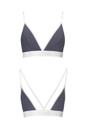 Passion PS007 Top - Спортивный топ с двойными бретелями, L (серый)