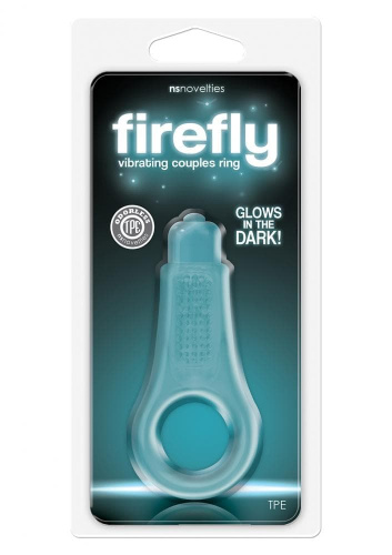 NS Novelties Firefly Couples Ring - виброкольцо, 8х3 см (голубой)