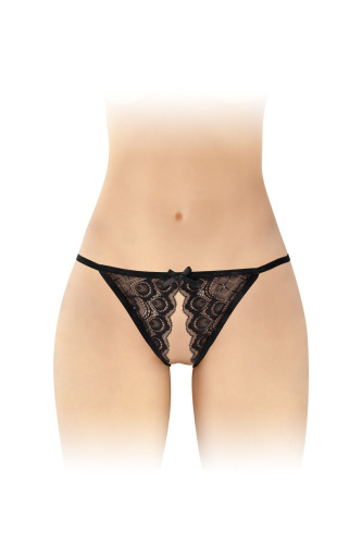 Трусики с открытым доступом Fashion Secret Zoe, One Size черные