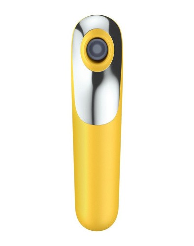 Satisfyer Dual Love 2 в 1 - Смарт вибратор и вакуумный стимулятор клитора, 16х3.8 см (жёлтый)