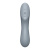 Satisfyer Curvy Trinity 3 - Вакуумный вибратор и стимулятор для точки G, 17.5х5.3 см (серый)