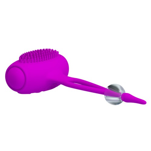 Pretty Love Bancroft Nipple Vibrator - Стимуляторы для сосков с вибрацией, 9 см (фиолетовый)
