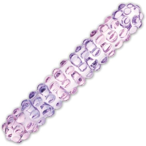 Фаллоимитатор Glas  Purple Rose Nubby Glass Dildo