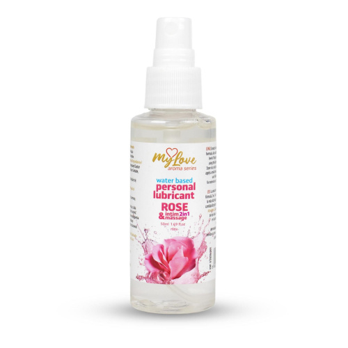 2в1 лубрикант та масажний гель - MyLove Aroma Series Intim&Massage Rose, 50 мл - купити в Україні | Секс шоп SEX-SHOP.ua