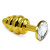 LoveToy Gold Spiral Plug Clear - Золотистая анальная пробка с кристаллом, 6.9х3 см (прозрачный) LoveToy Gold Spiral Plug Clear - Золотистая анальная пробка с кристаллом, 6.9х3 см (прозрачный)