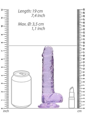 Реалистичный фаллоимитатор Realrock Dildo 7", 19 см