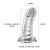 Baile Brave Man Penis Sleeve Crystal - Насадка на член, 14 см (прозрачный)
