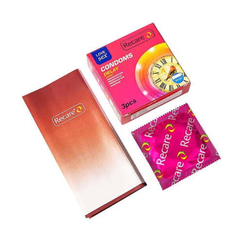 Recare Delay Candy Condoms 3 шт, пролонгирующий эффект