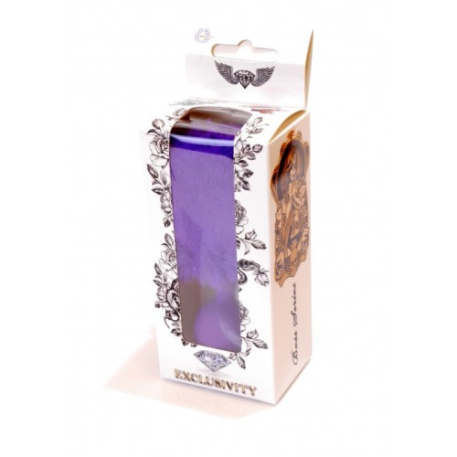 Jewellery Silicon PLUG Bunny Tail Purple - Анальна пробка з хвостом, 6,5х2,7 см (фіолетовий) - купити в Києві, Україні