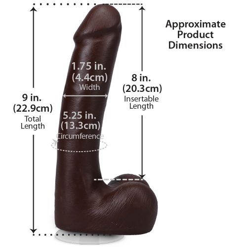 Фалоімітатор Doc Johnson The Realistic Cock ULTRASKYN 9 Inch with Balls, 22,9 см - купити в Україні | Секс шоп SEX-SHOP.ua