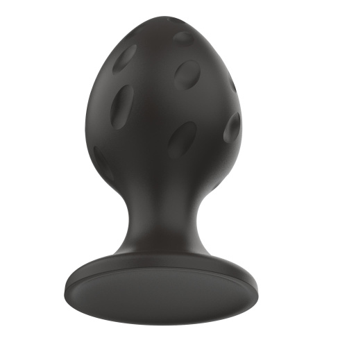Boss Silicone Anal Plug L - Анальна пробка, 9х4,4 см (черный)