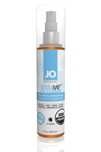 System JO Naturalove Organic Toy Cleaner - органический очиститель для секс игрушек, 120 мл