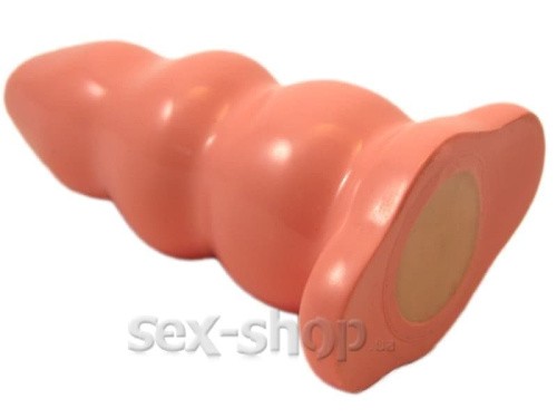 Doc Johnson Tripple Ripple Butt Plug Large - Анальная пробка, 11,6х6 см (черный)