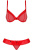 Obsessive 827-SET-3 - Эротический комплект с рюшами, L/XL (красный) Obsessive 827-SET-3 - Эротический комплект с рюшами, L/XL (красный)