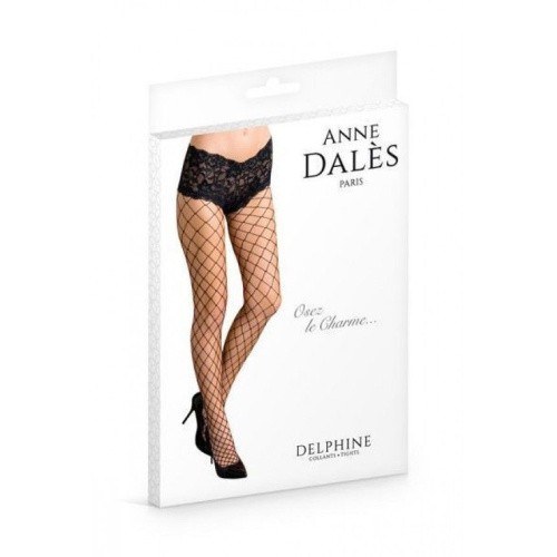 Anne De Ales Delphine T1 - Колготки з мереживними трусиками, S (чорний) - купити в Києві, Україні