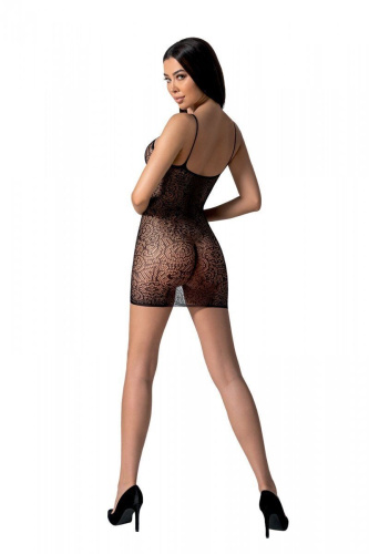 Ажурное мини-платье на тонких бретелях Passion BS096, One Size